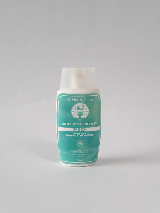 Antisolar Facial FPS 50+ con CBD y Ácido Hialurónico